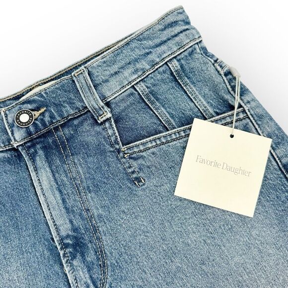 Favorite Daughter NWT The Jordie Super High Waist Cutoff Denim Shorts size 24 - Picture 5 of 9